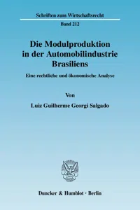 Die Modulproduktion in der Automobilindustrie Brasiliens._cover