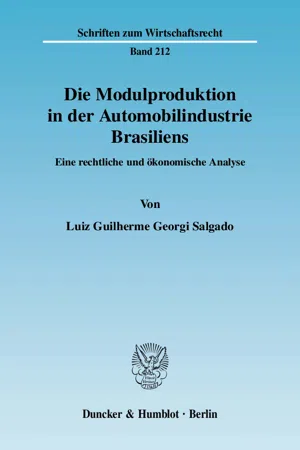 Die Modulproduktion in der Automobilindustrie Brasiliens.