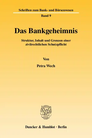 Das Bankgeheimnis.