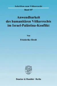 Anwendbarkeit des humanitären Völkerrechts im Israel-Palästina-Konflikt._cover