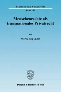 Menschenrechte als transnationales Privatrecht._cover