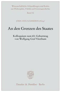 An den Grenzen des Staates._cover