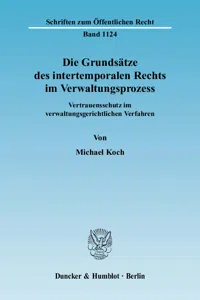 Die Grundsätze des intertemporalen Rechts im Verwaltungsprozess._cover