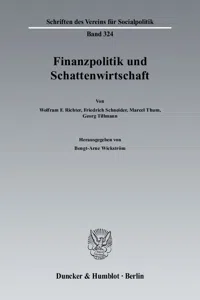 Finanzpolitik und Schattenwirtschaft._cover