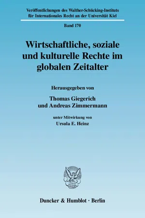 Wirtschaftliche, soziale und kulturelle Rechte im globalen Zeitalter.