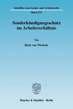 Sonderkündigungsschutz im Arbeitsverhältnis.