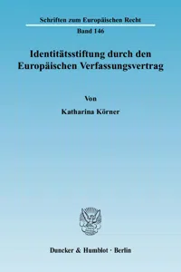 Identitätsstiftung durch den Europäischen Verfassungsvertrag._cover