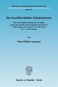 Der kartellrechtliche Schadensersatz._cover