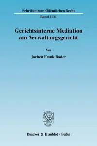 Gerichtsinterne Mediation am Verwaltungsgericht._cover