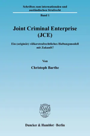 Joint Criminal Enterprise (JCE).