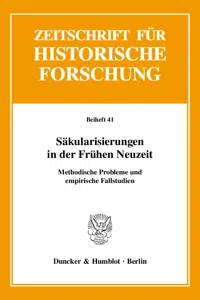 Säkularisierungen in der Frühen Neuzeit._cover