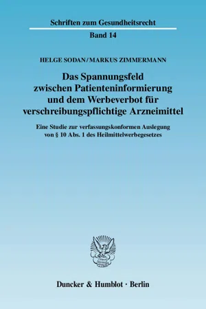 Das Spannungsfeld zwischen Patienteninformierung und dem Werbeverbot für verschreibungspflichtige Arzneimittel.