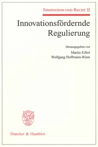 Innovationsfördernde Regulierung._cover