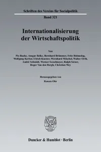 Internationalisierung der Wirtschaftspolitik._cover