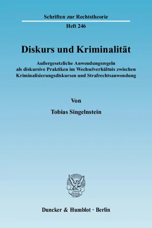 Diskurs und Kriminalität.