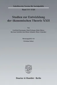 Ideen, Methoden und Entwicklungen der Geschichte des ökonomischen Denkens._cover