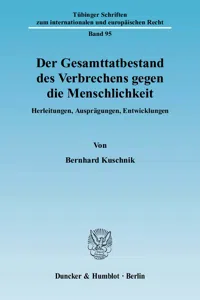 Der Gesamttatbestand des Verbrechens gegen die Menschlichkeit._cover