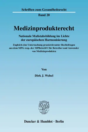 Medizinprodukterecht.