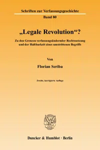 "Legale Revolution"?_cover