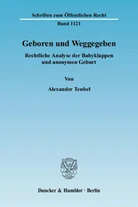 Geboren und Weggegeben._cover