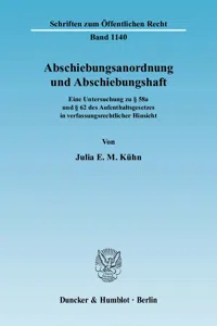 Abschiebungsanordnung und Abschiebungshaft._cover