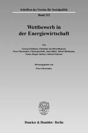 Wettbewerb in der Energiewirtschaft.