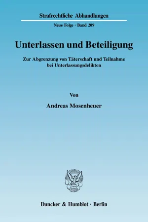 Unterlassen und Beteiligung.