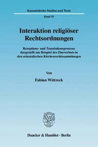 Interaktion religiöser Rechtsordnungen._cover