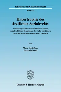 Hypertrophie des ärztlichen Sozialrechts._cover