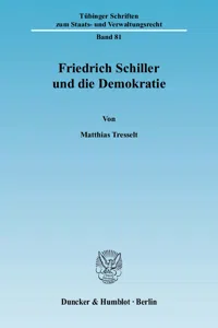 Friedrich Schiller und die Demokratie._cover