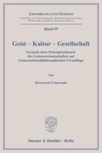 Geist – Kultur – Gesellschaft._cover