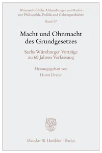 Macht und Ohnmacht des Grundgesetzes._cover