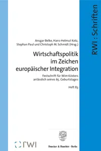 Wirtschaftspolitik im Zeichen europäischer Integration._cover