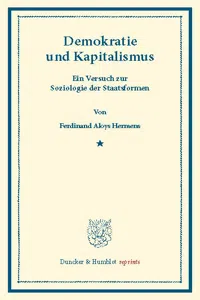 Demokratie und Kapitalismus._cover