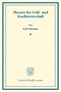 Theorie der Geld- und Kreditwirtschaft._cover