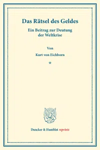 Das Rätsel des Geldes._cover