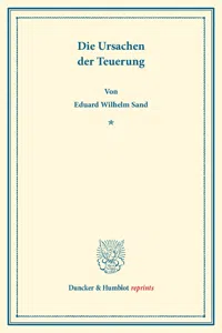 Die Ursachen der Teuerung._cover