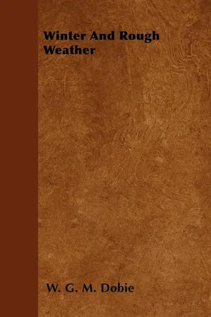 Winter and Rough Weather