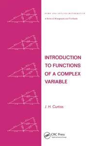 Introduction to Functions of a Complex Variable_cover