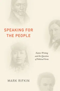 Speaking for the People_cover