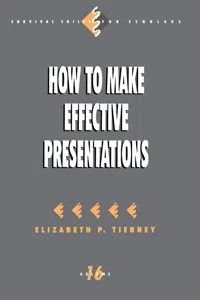 How to Make Effective Presentations_cover