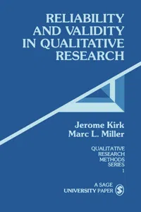 Reliability and Validity in Qualitative Research_cover