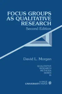 Focus Groups as Qualitative Research_cover
