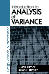 Introduction to Analysis of Variance_cover