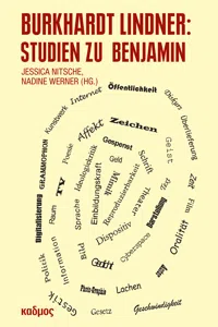 Burkhardt Lindner: Studien zu Benjamin_cover