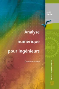Analyse numérique pour ingénieurs, 4e édition_cover