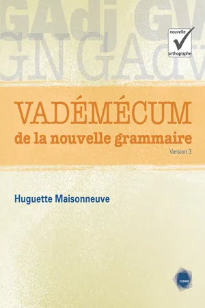 Vadémécum de la nouvelle grammaire