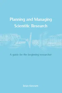 Planning and Managing Scientific Research_cover