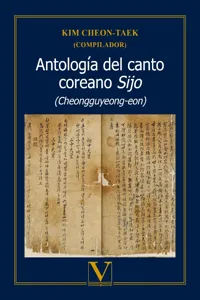 Antología del canto coreano Sijo_cover