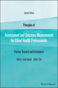 Principles of Assessment and Outcome Measurement for Allied Health Professionals_cover